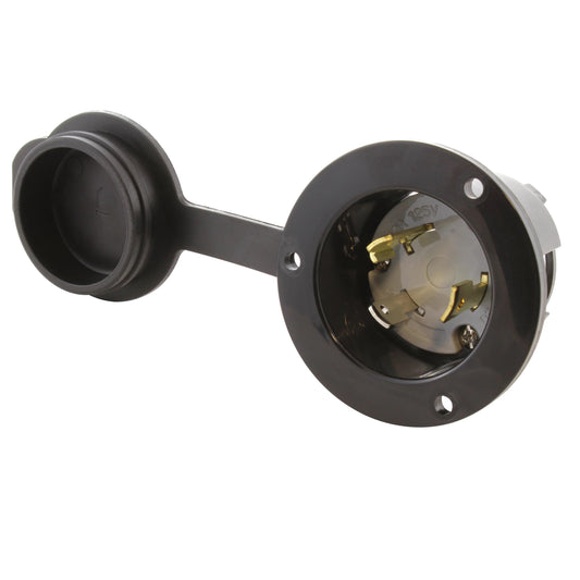 AC Connectors ASINL530P-FC AC WORKS® NEMA L5-30P Receptáculo, hojas macho 30A 125V