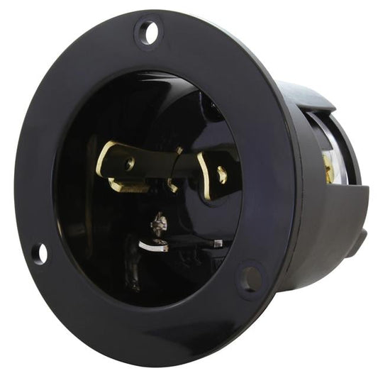 AC Connectors ASINL530P AC WORKS® NEMA L5-30P Clavija de conexión, hojas macho 30A 125V