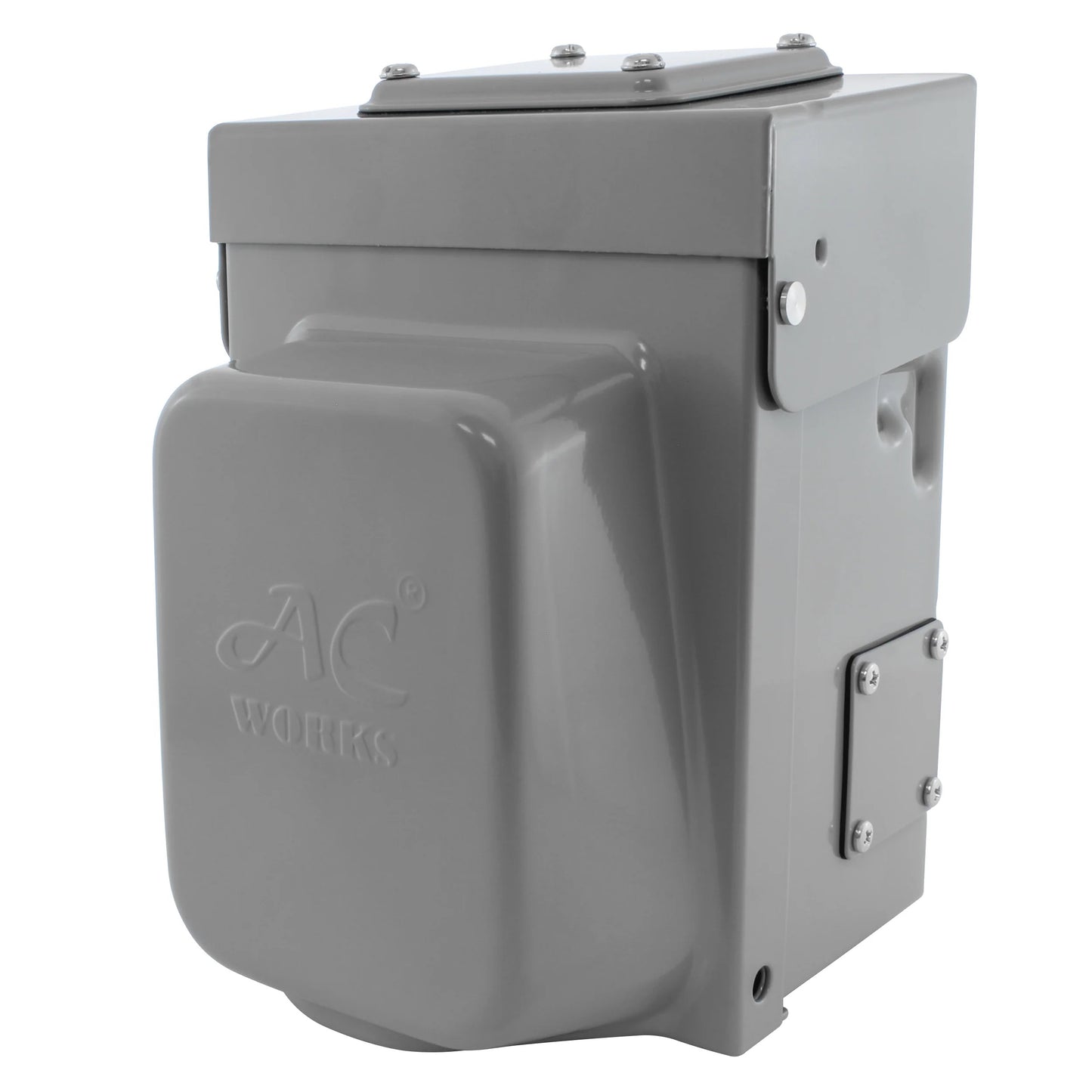 AC WORKS® ASINSS2PBX - NON-NEMA (3P4W), estilo California Receptáculo, hojas macho 50A 125/250V