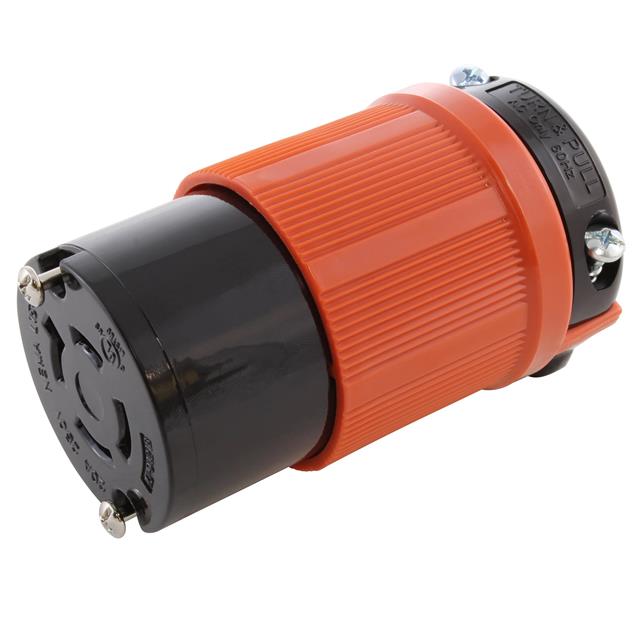 AC Connectors ASL1520R AC WORKS® NEMA L15-20R Clavija de conexión, enchufes hembra 20A 250VCA, 3 fase