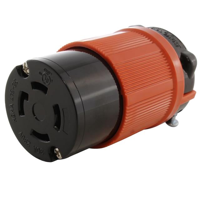 AC Connectors ASL1530R AC WORKS® NEMA L15-30R Clavija de conexión, enchufes hembra 30A 250VCA, 3 fase