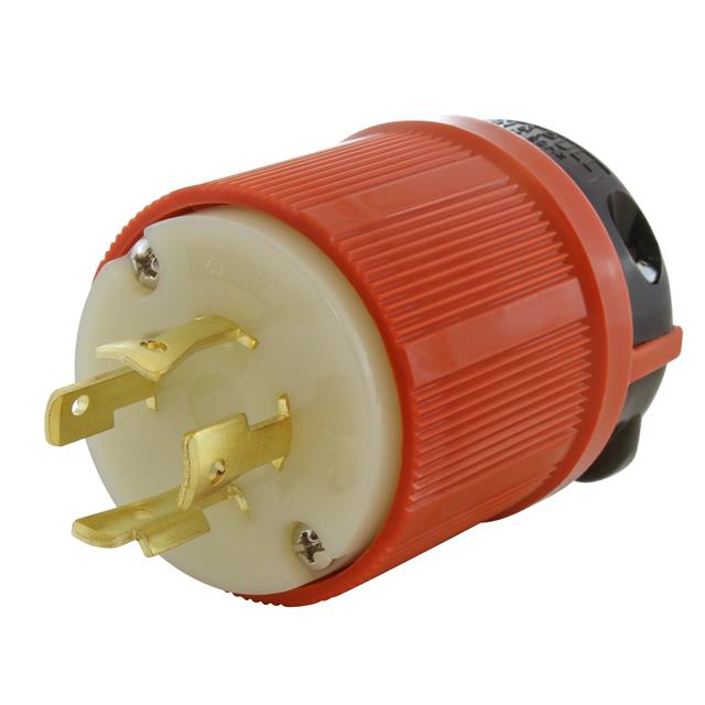 AC Connectors ASL1620P AC WORKS® NEMA L16-20P Clavija de conexión, hojas macho 20A 480VCA, 3 fase