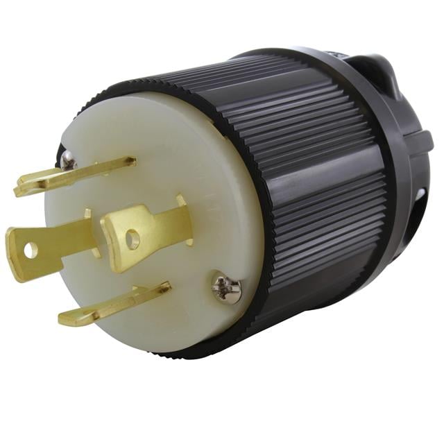 AC Connectors ASL1730P-BK AC WORKS® NEMA L17-30P Clavija de conexión, hojas macho 30A 600VCA