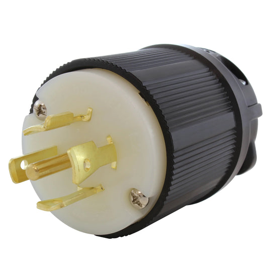 AC WORKS® ASL2220P-BK * NEMA L22-20P Clavija de conexión, enchufes hembra 20A 277/480VCA, 3 fase