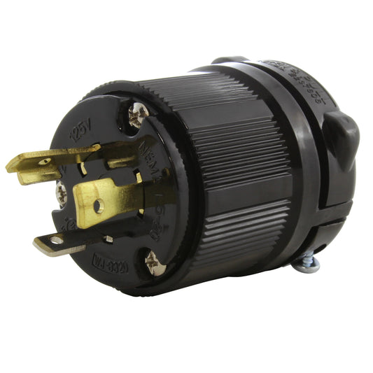 AC Connectors ASL520P-BK AC WORKS® NEMA L5-20P Clavija de conexión, hojas macho 20A 125V