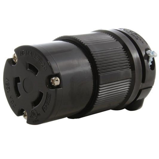 AC Connectors ASL520R-BK AC WORKS® NEMA 5-20R Clavija de conexión, enchufes hembra 20A 125V