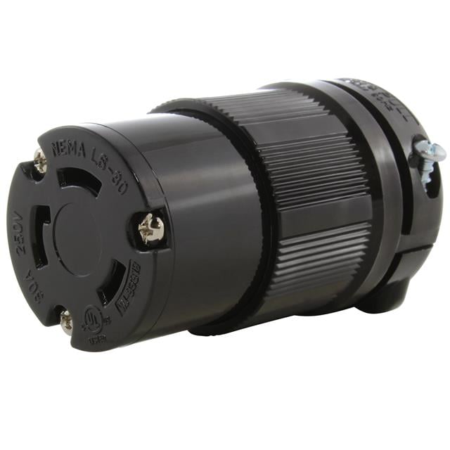 AC Connectors ASL630R-BK AC WORKS® NEMA L6-30R Clavija de conexión, enchufes hembra 30A 250V