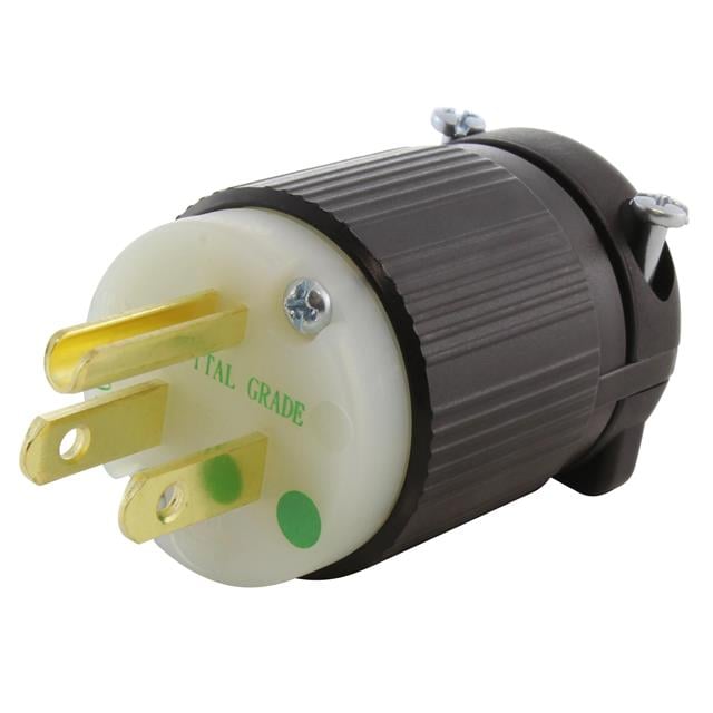 AC Connectors ASMD515P AC WORKS® NEMA 5-15P Clavija de conexión, hojas macho 15A 125V