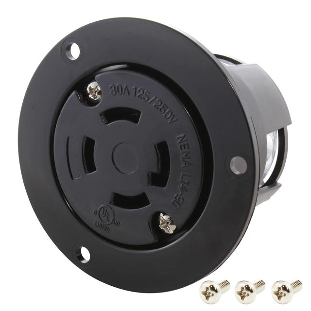 AC Connectors ASOUL1430R AC WORKS® NEMA L14-30R Clavija de conexión, enchufes hembra 30A 125/250VCA