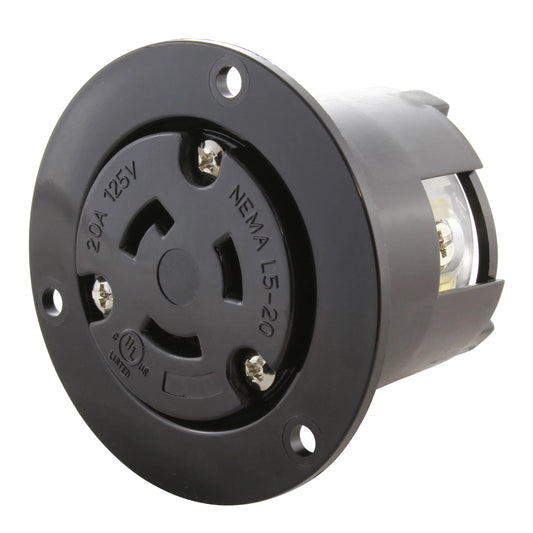 AC Connectors ASOUL520R AC WORKS® NEMA L5-20R Receptáculo, toma hembra 20A 125V