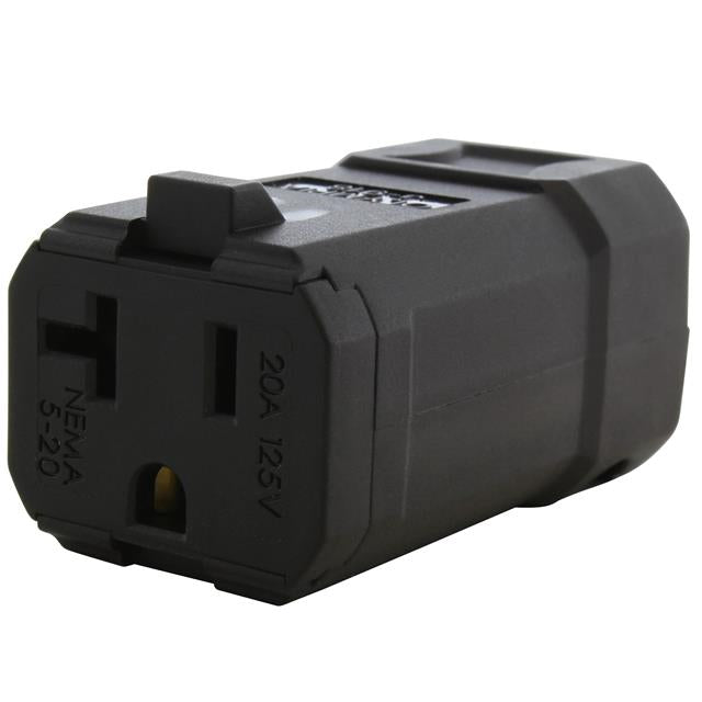 AC Connectors ASQ520R-BK AC WORKS® NEMA 5-20R Clavija de conexión, enchufes hembra 20A 125V