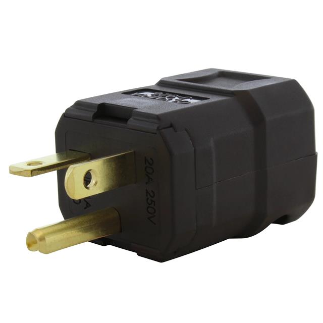 AC Connectors ASQ620P-BK AC WORKS® NEMA 6-20P Clavija de conexión, hojas macho 20A 250V
