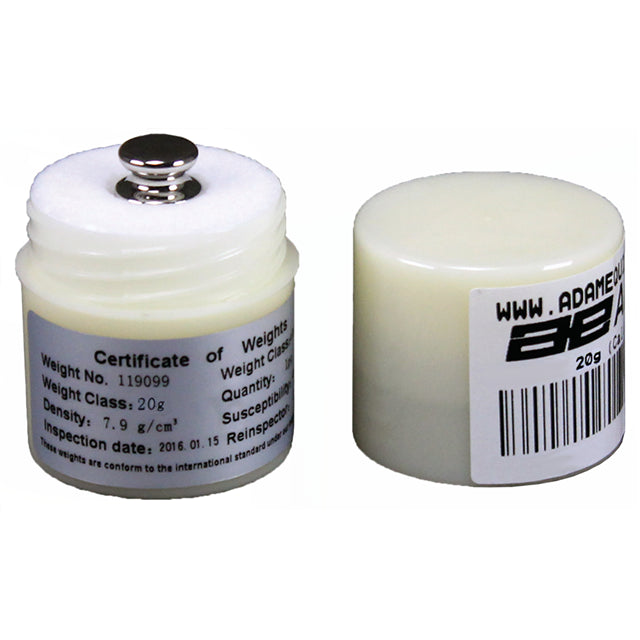 Adam Equipment ASTM 0 - 20G - Especializados Peso de calibración