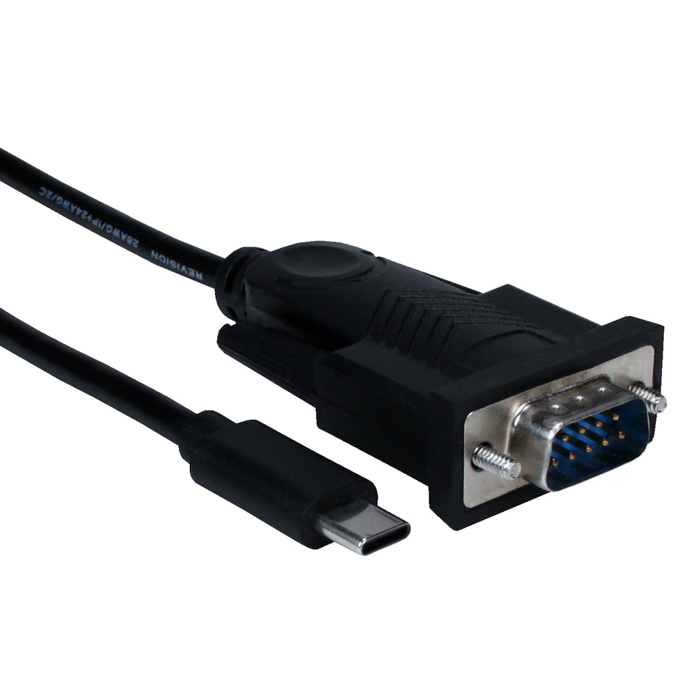 My Cable Mart BB-UR-2000M2C - Conector USB C macho a D-Sub 09 pos macho 6.00' (1.83m)
