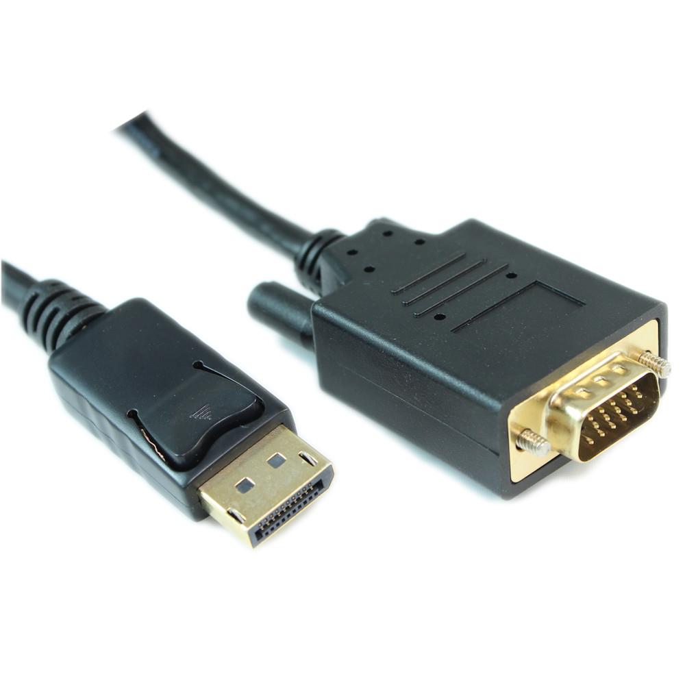 My Cable Mart BC-DPVGA-15MM DPV-BLK DisplayPort macho a HD15 macho 15.00' (4.57m)