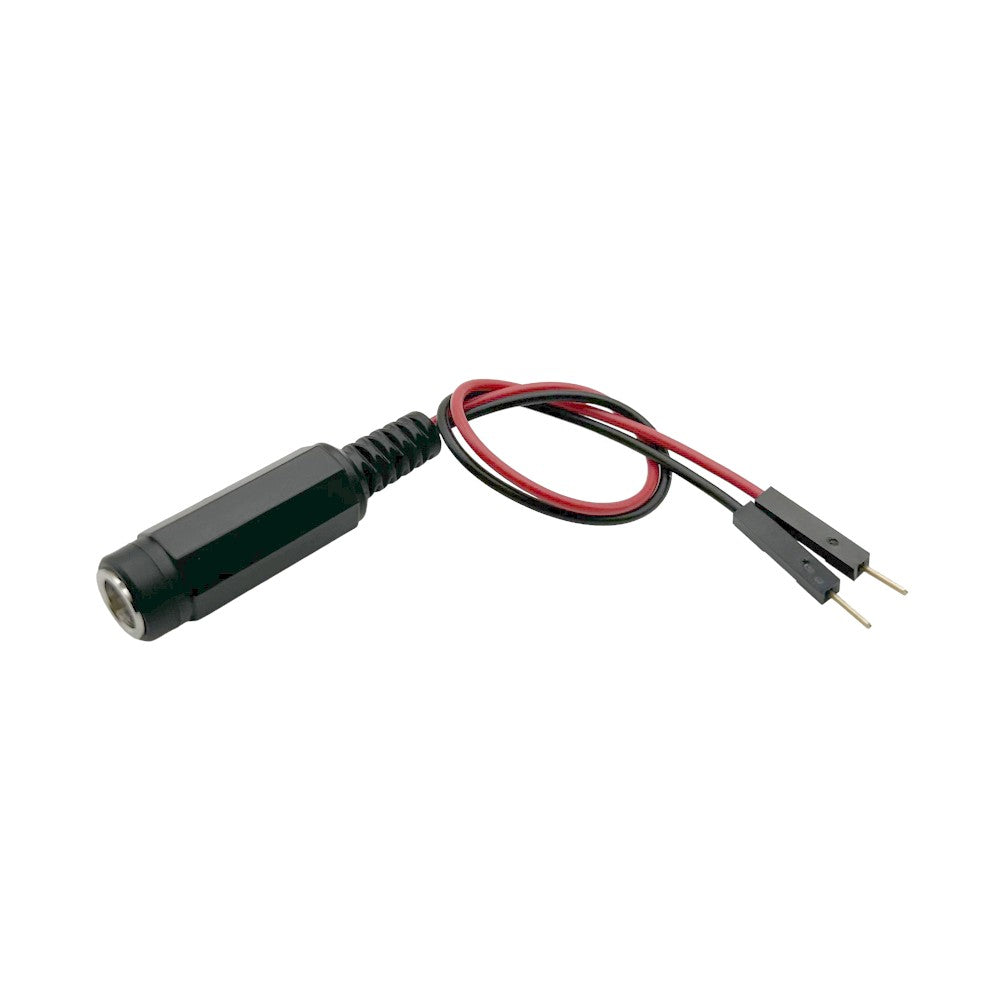 MED CDCJ25P - Conector tipo barril - 2.5mm DI, 5.5mm DE a conectores con pines 0.49' (150.0mm)