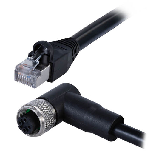 Same Sky (Formerly CUI Devices) CDM1261-04D-01FRA-2M-RJ45-67 CDM1261 Circular 04 pos hembra a RJ45, 8p4c, ángulo recto 6.56' (2.00m)