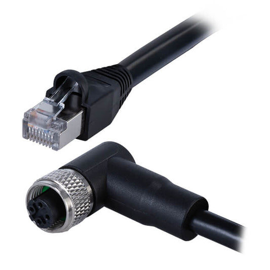 Same Sky (Formerly CUI Devices) CDM1261-04D-01FRA-3M-RJ45-67 CDM1261 Circular 04 pos hembra a RJ45, 8p4c, ángulo recto 9.84' (3.00m)
