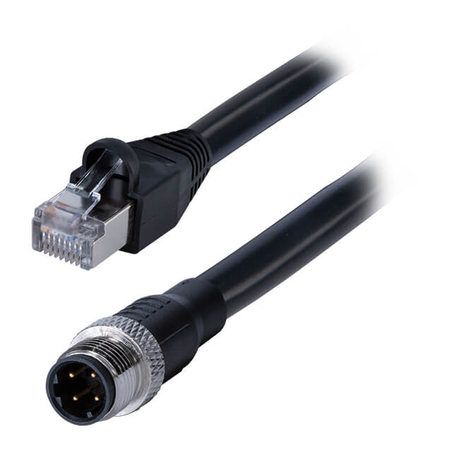 Same Sky (Formerly CUI Devices) CDM1275-04D-01MST-1M-RJ45-67 CDM1275 Circular de 04 pos macho a RJ45, 8p4c 3.28' (1.00m)