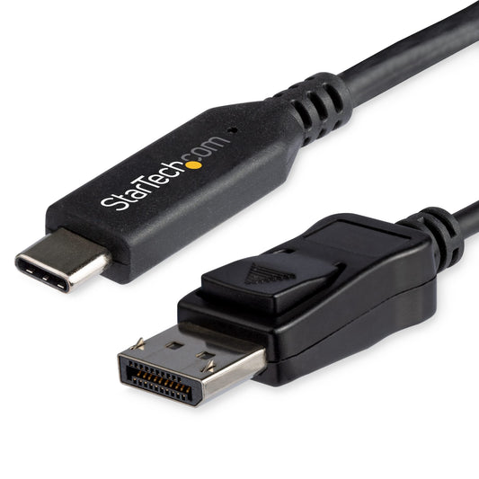 StarTech.com CDP2DP146B - Clavija de conexión macho USB C a macho HDMI-A 6.00' (1.83m)