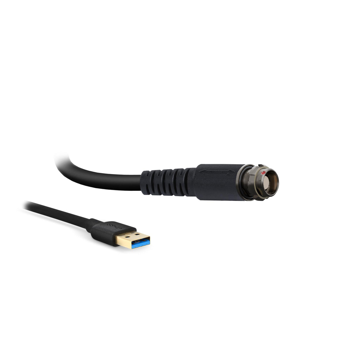 ODU CGS0WAM124IYV000500 ODU AMC® HD Clavija circular, hembra y de 12 pos a clavija de conexión macho USB A 1.64' (500.0mm)
