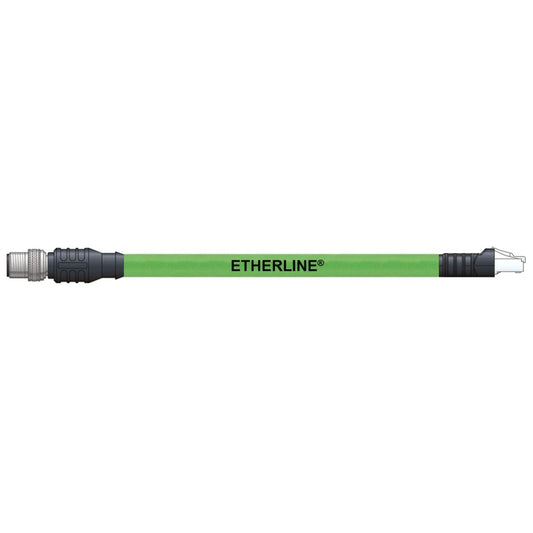 LAPP CPN008F10 ETHERLINE® Circular de 04 pos macho a RJ45, 8p4c 32.81' (10.00m)