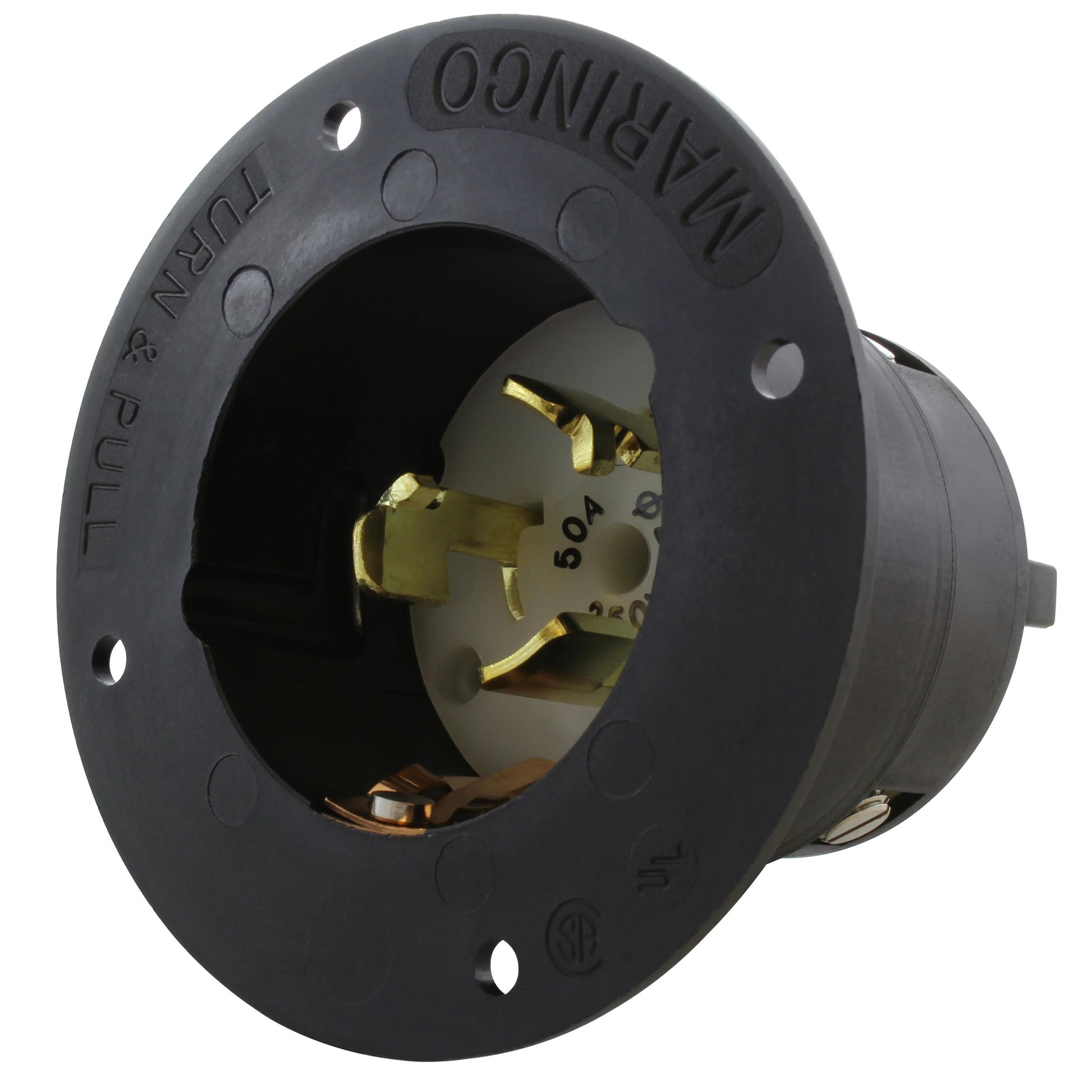 AC Connectors CS8375 AC WORKS® NON-NEMA (3P4W) Receptáculo, hojas macho 50A 250VCA, 3 fase