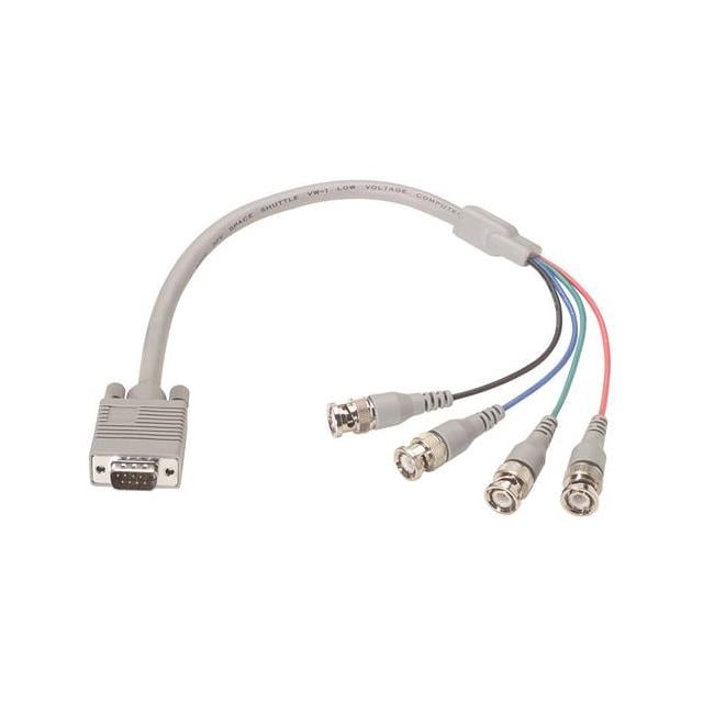 L-com CTL4CAD-6 - BNC macho (4) a D-Sub 09 pos macho 6.00' (1.83m)