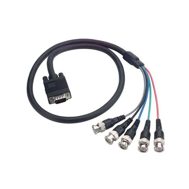 L-com CTL5CAT-3B - BNC macho de 5 pos. a D-Sub macho de 15 pos., alta densidad (HD) 3.00' (914.4mm)