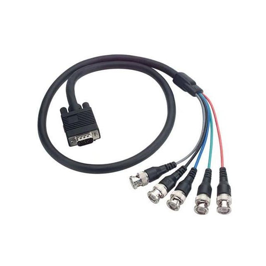 L-com CTL5CAT-3B - BNC macho de 5 pos. a D-Sub macho de 15 pos., alta densidad (HD) 3.00' (914.4mm)