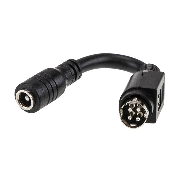 MEAN WELL USA Inc. DC PLUG-P1J-R7B - Clavija tipo barril - 2.1mm DI, 5.5mm DE a conector circular 04 pos macho 0.04' (12.2mm)