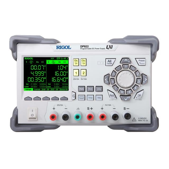 Rigol Technologies DP822 DP800 Banco (CA a CC) 100 ~ 230VCA