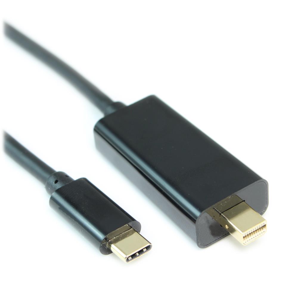 My Cable Mart FE-C3MDP-03 USBC-MDP12 Clavija USB C macho 3.1 a Mini DisplayPort macho 3.00' (914.4mm)