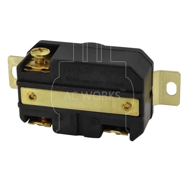 AC Connectors FML820R AC WORKS® NEMA L8-20R Receptáculo, toma hembra 20A 480VCA