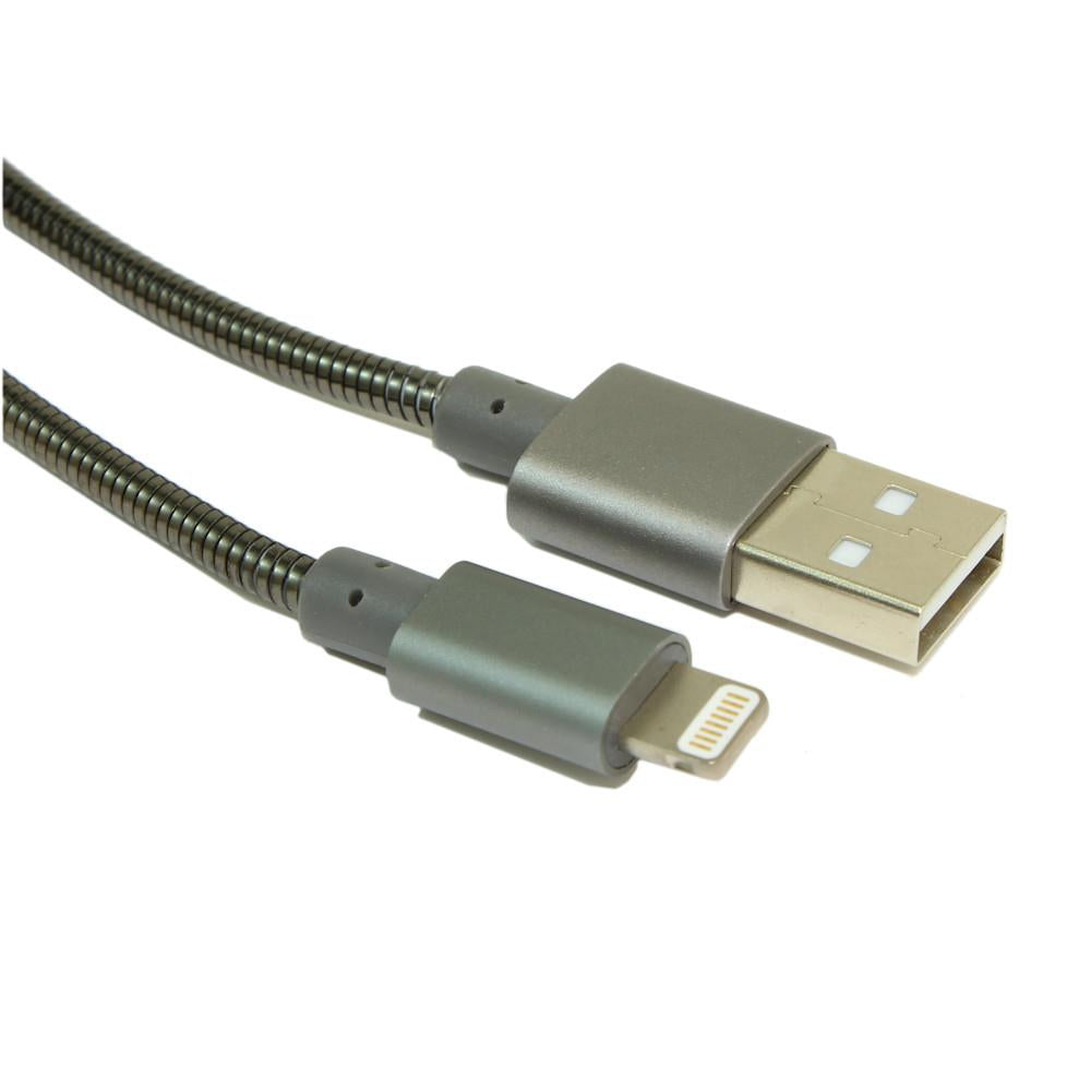 My Cable Mart HA-MFI-03-MET - Enchufe macho USB A a conector de iluminación i5 3.35' (1.02m)