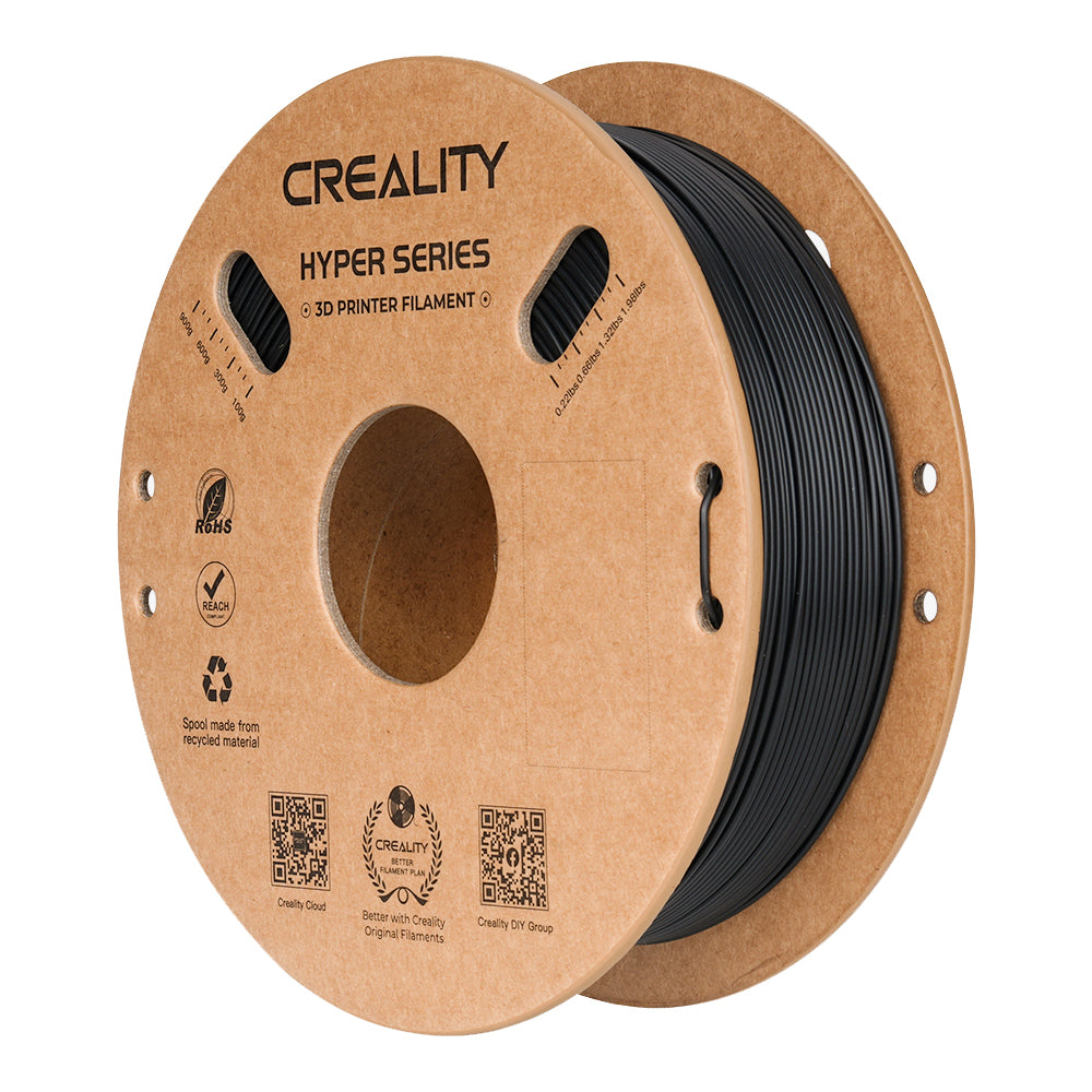 Creality 3D HYPER PLA BLACK 1KG - PLA (polilactida) Negro