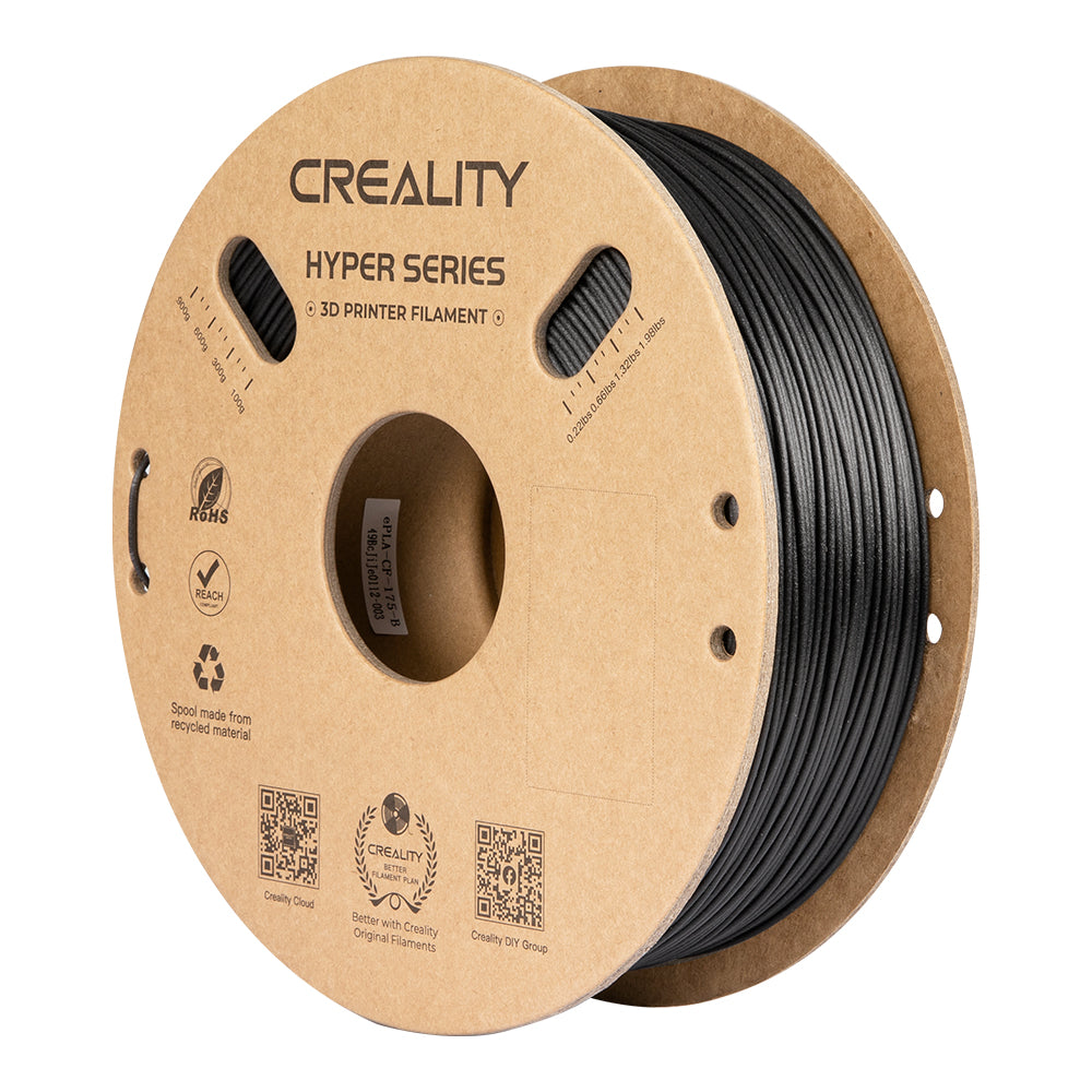 Creality 3D HYPER PLA-CF (BLACK) 1KG - PLA (polilactida) Negro