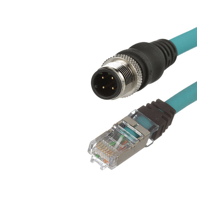 Panduit Corp ICD14T1NTL20M IndustrialNet™ Circular de 04 pos macho a RJ45, 8p4c 65.62' (20.00m)