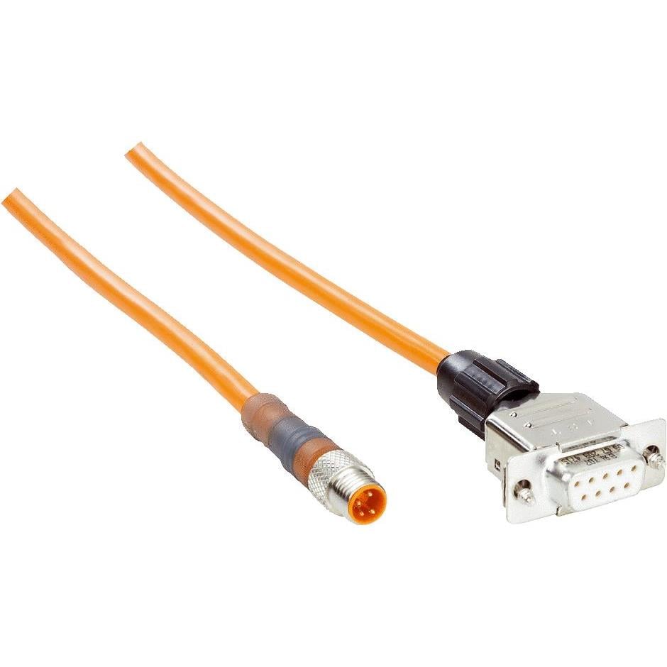 SICK, Inc. 6021195 - Conector circular, macho y de 04 pos a conector hembra D-Sub de 09 pos 6.56' (2.00m)