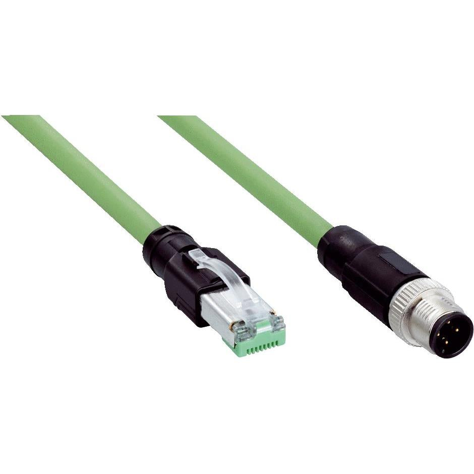SICK, Inc. 6053217 - Circular de 04 pos macho a RJ45, 8p4c 16.40' (5.00m)