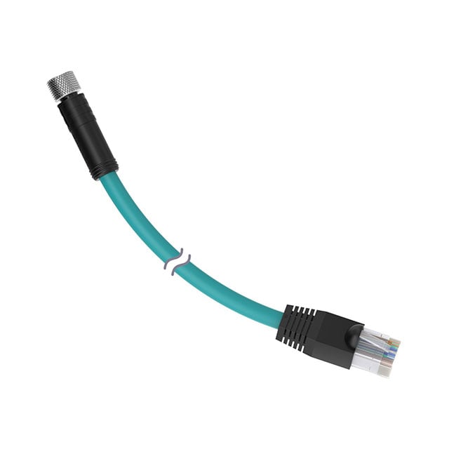 Banner Engineering Corporation IVUC-E-450 - Circular, hembra y de 04 pos a RJ45, 8p4c 50.00' (15.24m)