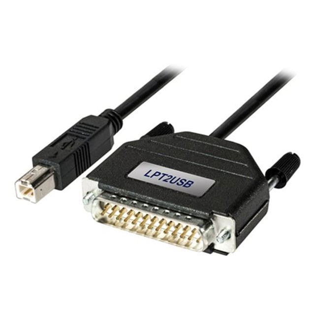 AK-Nord GmbH LPT2USB - Clavija de conexión macho USB B a D-Sub macho de 25 pos 5.90' (1.80m)