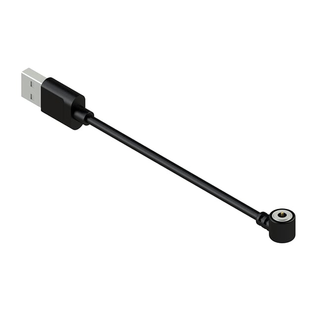 EDAC Inc. MCM-Y00-0E2-2P14-BH0 MCM Clavija de conexión macho USB A a conector CC magnético macho 2 pos 2.62' (800.00mm)