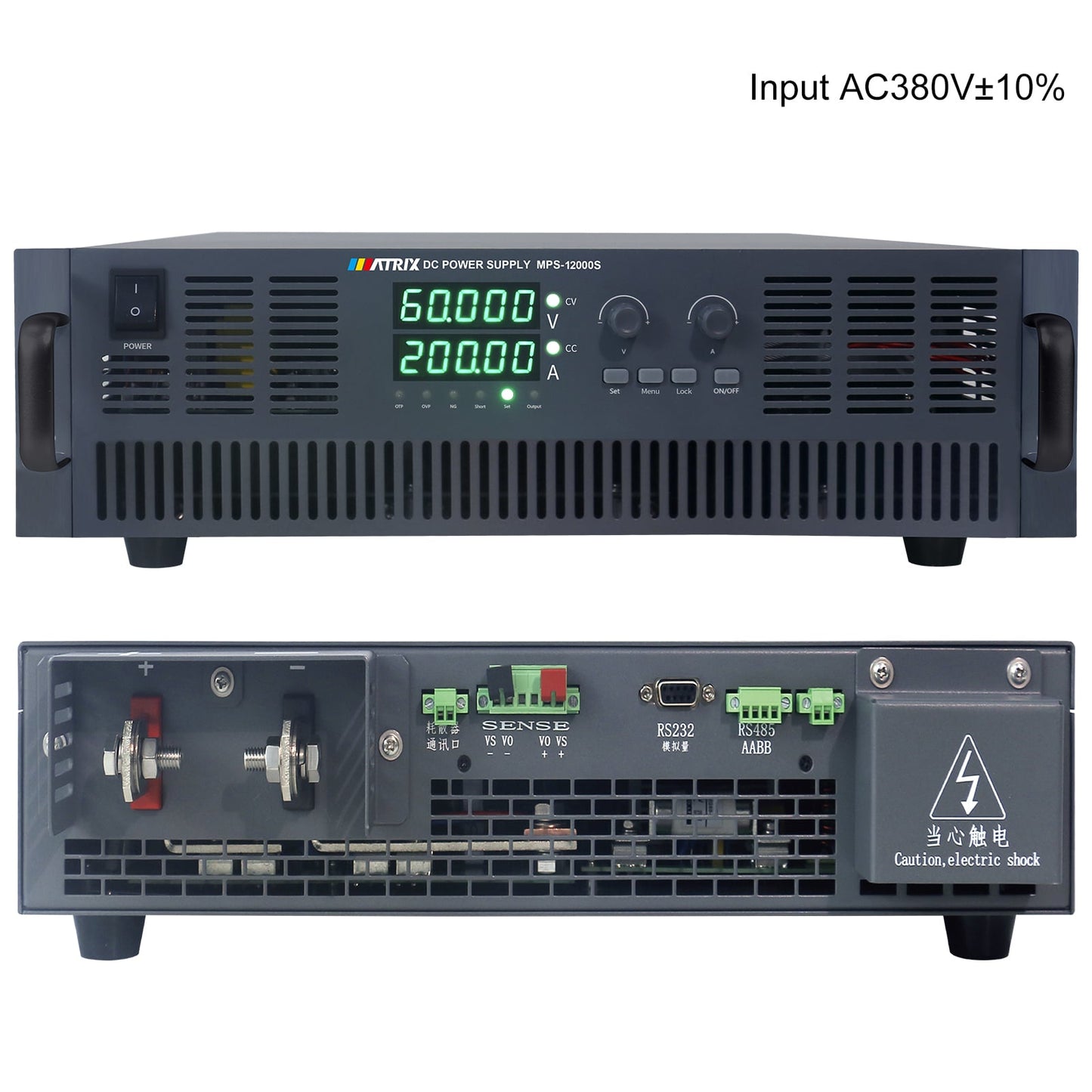 MATRIX TECHNOLOGY INC. MPS-12000S-600-20 MPS-12000S Banco (CA a CC) 342 ~ 418VCA