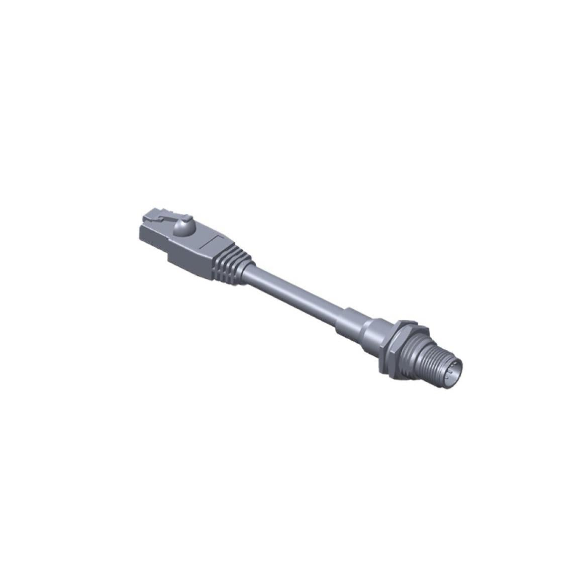 Amphenol LTW MSAS-08PMMJ-SF8A01 M12 Circular de 08 pos macho a RJ45, 8p8c 3.28' (1.00m)