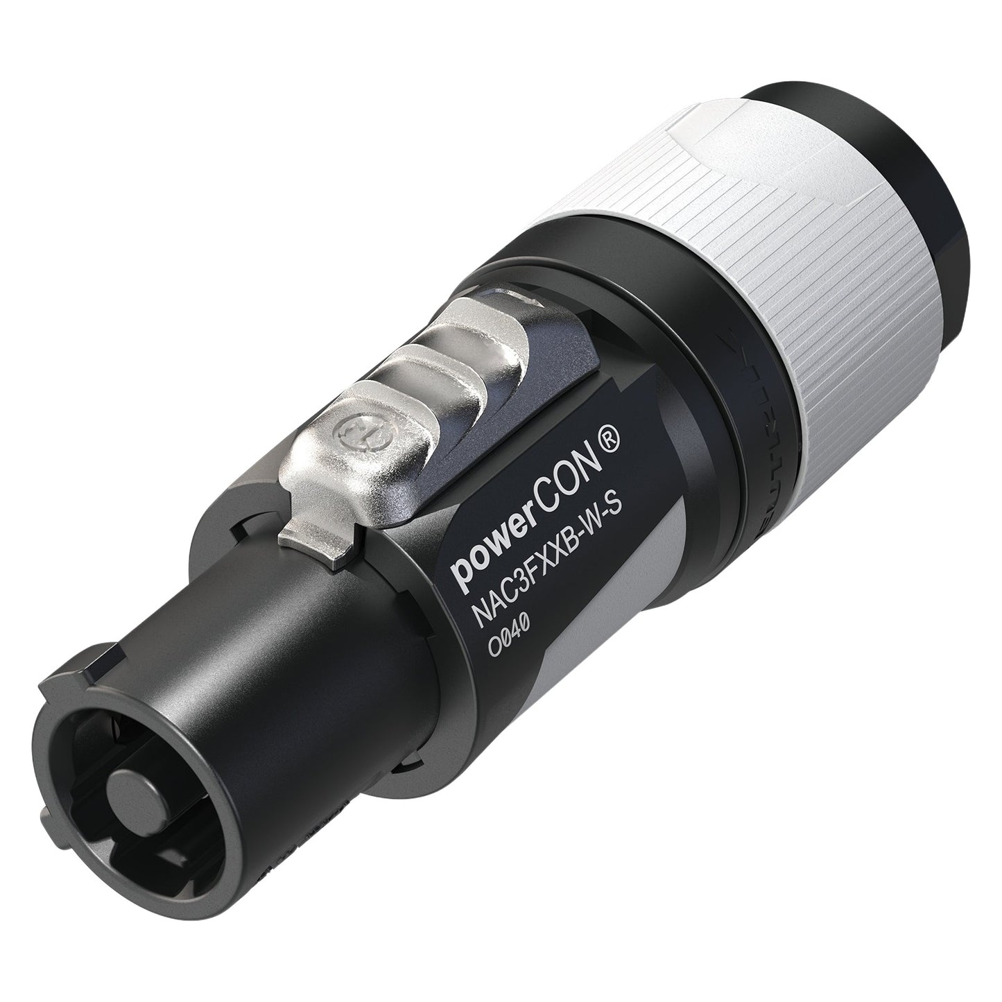 Neutrik Americas, Inc. NAC3FXXB-W-S powerCON® XX Conexión personalizada Clavija de conexión, clavijas macho 20A 127VCA