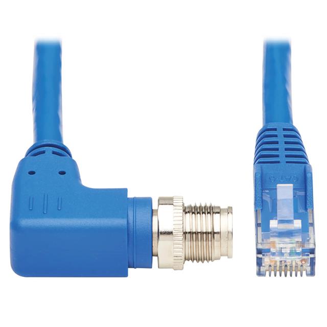 Eaton Tripp Lite NM12-604-01M-BL - Circular 08 pos macho, ángulo recto a RJ45, 8p8c 3.28' (1.00m)