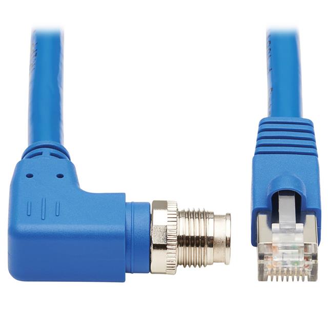 Eaton Tripp Lite NM12-6A4-02M-BL - Circular 08 pos macho, ángulo recto a RJ45, 8p8c 6.56' (2.00m)