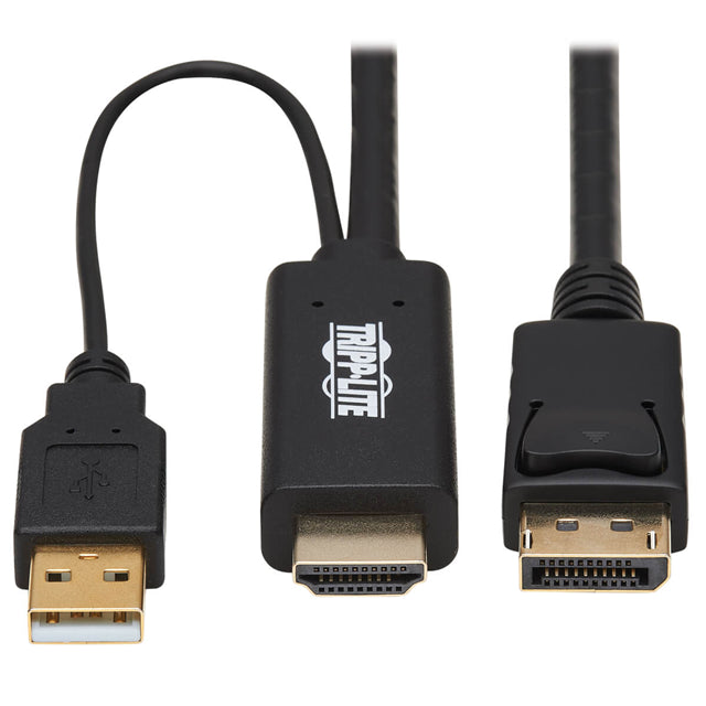 Eaton Tripp Lite P567-02M - HDMI-A macho a DisplayPort macho y USB A macho 6.56' (2.00m)