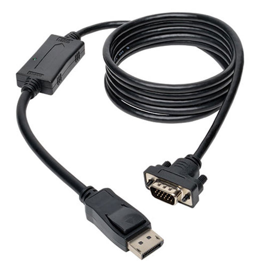 Eaton Tripp Lite P581-006-VGA-V2 - D-Sub macho, de 15 pos y de alta densidad (HD) a DisplayPort, macho 6.00' (1.83m)